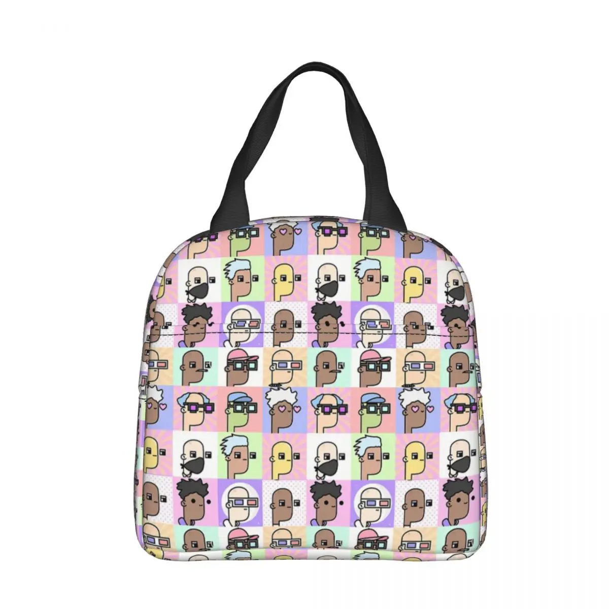 

Doodles Punks NFT Lunch Bag box Children Aluminum Bag Foil Portable Lunchbox