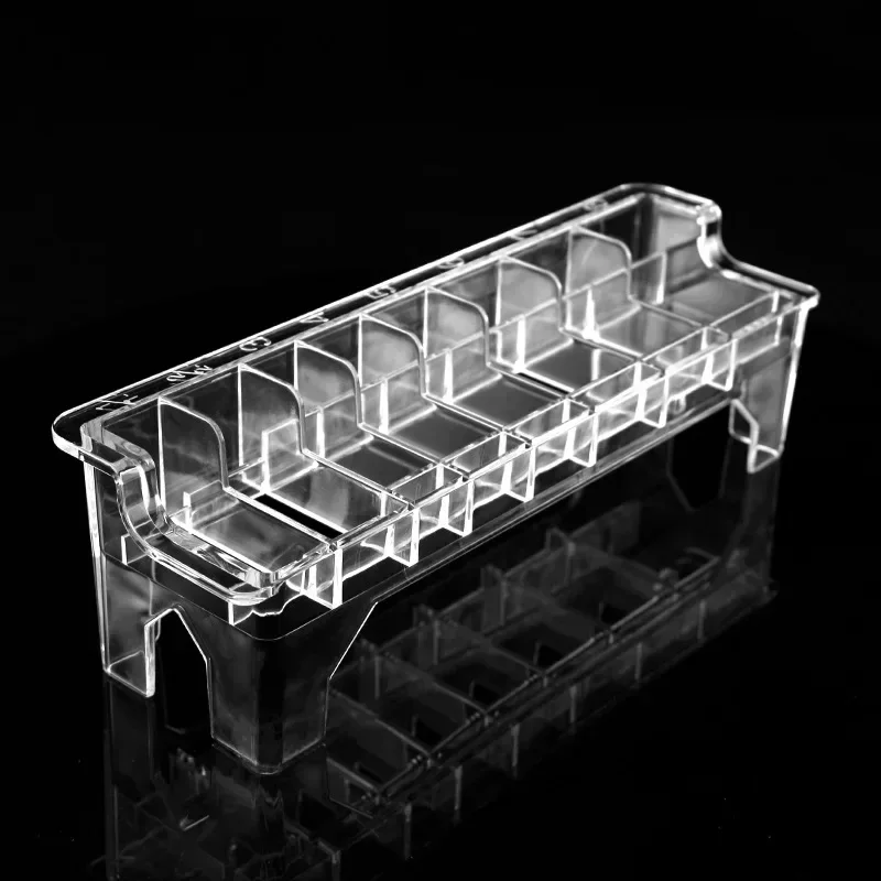 Electric Hair Clipper Rack Holder 8/10 Grid Guide Limit Comb Storage Box Electric Hair Clipper Rack Holder Organizer Case Barber Salon Hairdressing Tools