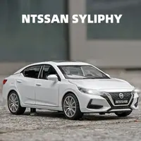 1:32 Nissan Sylphy Alloy Car Model Diecast Metal Toy Vehicles Car Model High Simulation Collection Sound and Light Kids Toy Gift 2