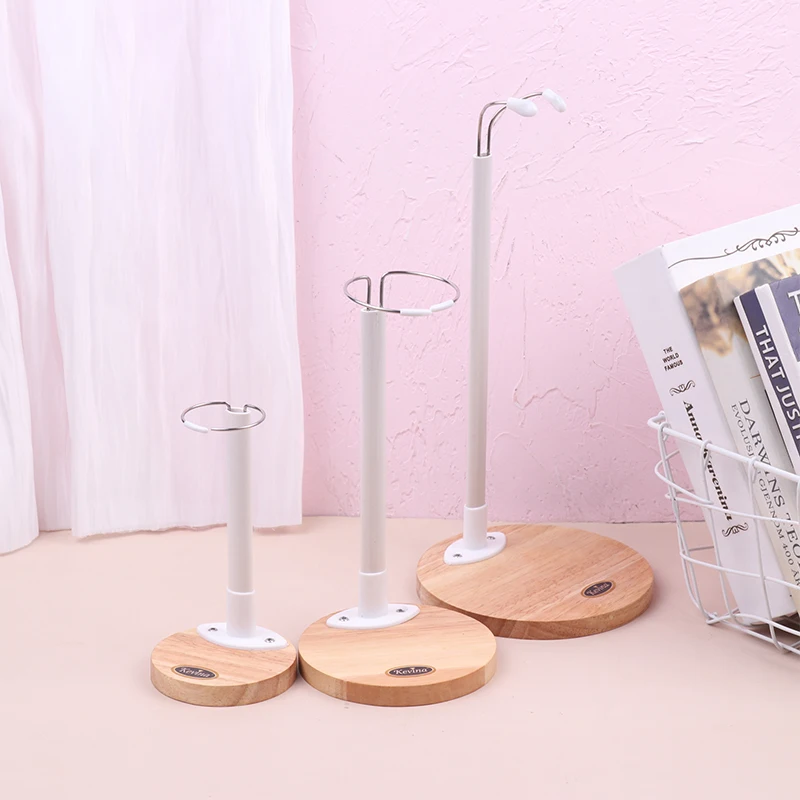 

1Pcs 20-60cm Doll Stands Display Holder for Dolls Model Plastic Support Wooden Base Home Decoration