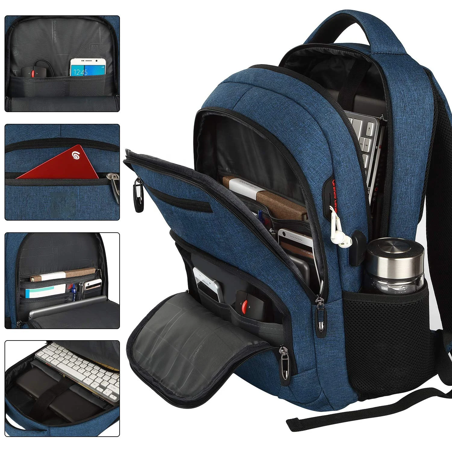 Travel Backpack Office Computer Bag Laptop Backpacks School Bags with Usb Daily Life Waterproof Laptop Bag