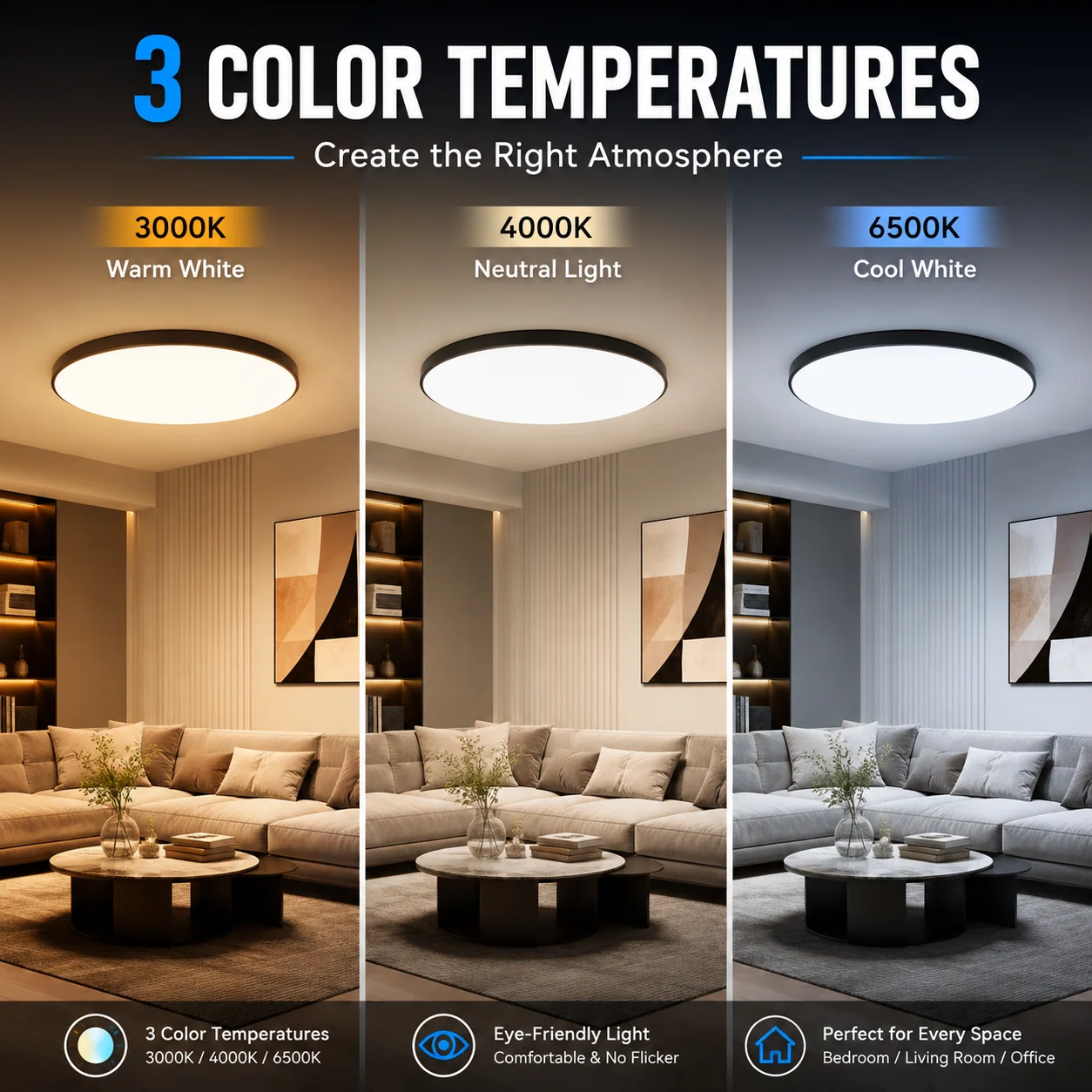 Ultra-Thin Modern LED Ceiling Lamp Chandelier