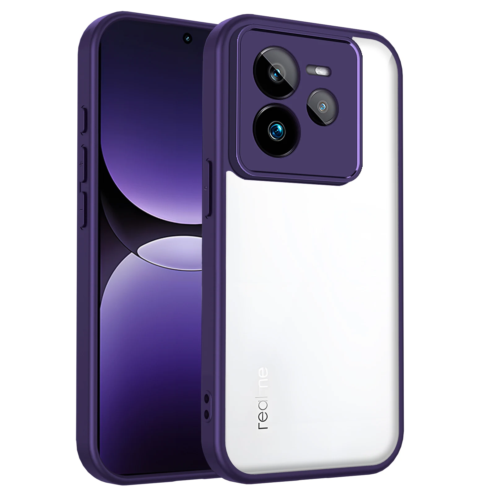 Slim Transparent Shockproof Protective Phone Case – Hard PC Back Cover