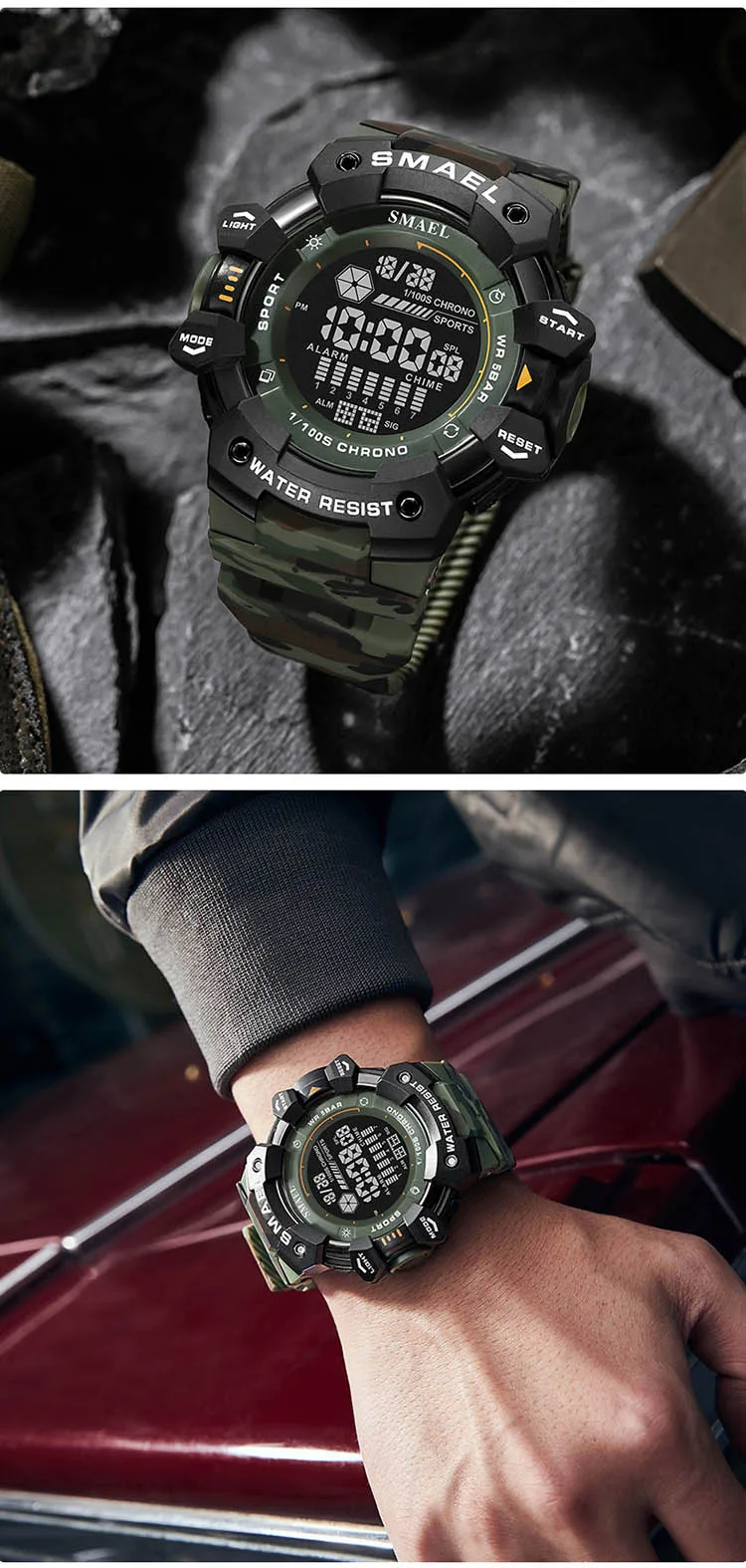 SMAEL Digital Wristwatch with Multiple Features