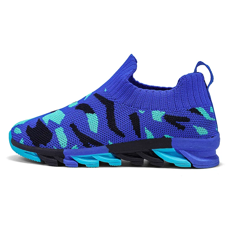 Camouflage Green Sneakers for Boys Kids Shoe 4 To 12 Years Trendy Slip on Children Running Casual Sports Boy Shoes Free Shipping