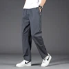 New Cargo Pants Men's Loose Straight Oversize Clothing Solid Grey Versatile Work Wear Black Joggers Cotton Casual Male Trousers 4