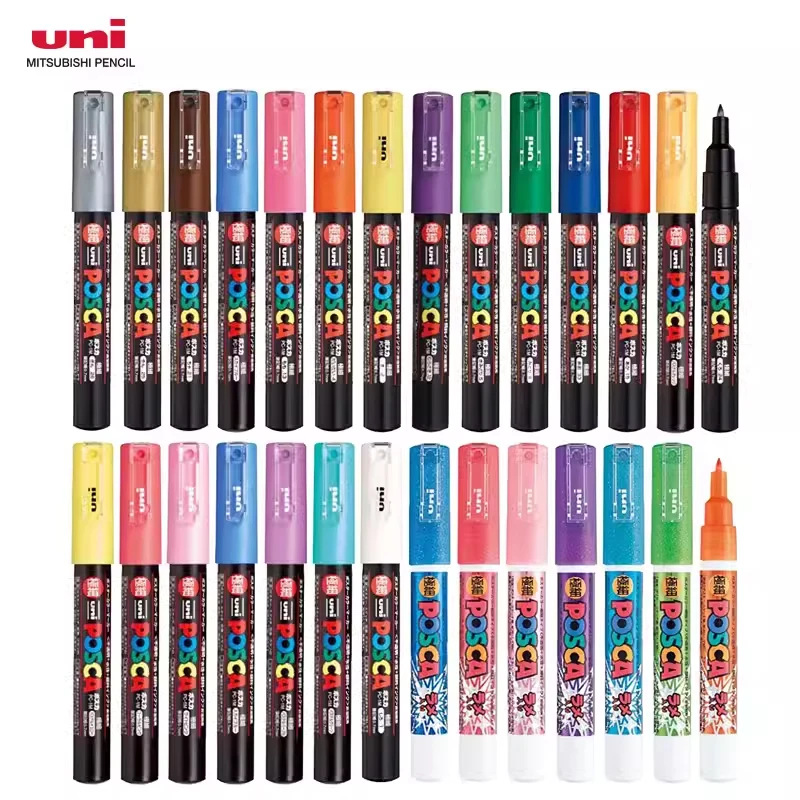 1pcs Uni POSCA Acrylic Marker Pen PC-1M 0.7mm POP Poster Pen Graffiti Advertisement School Art Supplies acrylic paint markers pen marker permanent marker pen paint marker pen markers pen marker pens marker pen art marker pens art markers paint marker pens