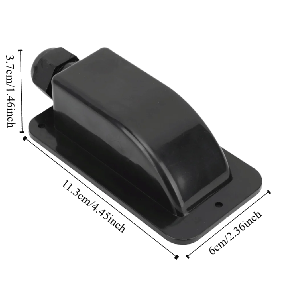 Black ABS Solar Cable Entry Gland M20x1.5 IP68 Rated