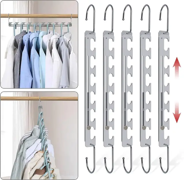 New Triangle 9-Hole Space-saving Magic Clothes Hanger Closet Organizer  Multi-functional 360° Rotating Magic Hanger Drying Racks - AliExpress