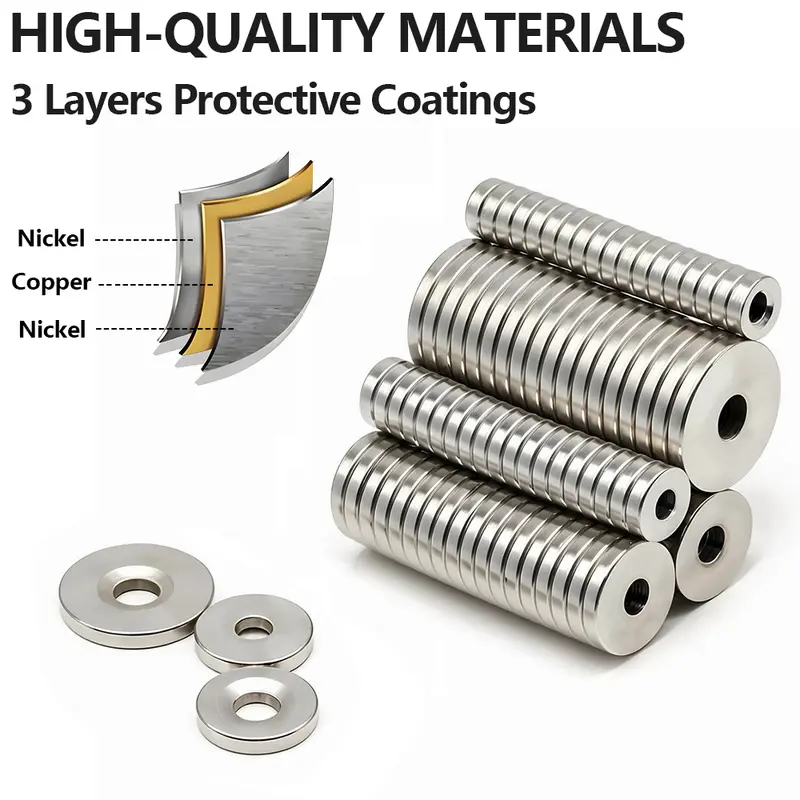 Super Powerful Round Magnet with holes Neodymium Magnet NdfeB N35 Strong Permanent Magnetic imanes Refrigerator DIY - Image 3