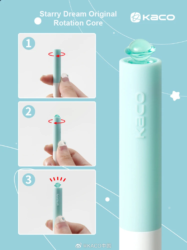 KACO FIRST Stars Gel Pens Aesthetic Stationery Items, Cute Signature Pen High Quality for Journaling Note Taking Office Gadgets 3