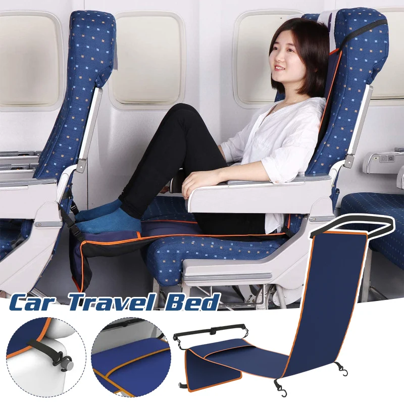 Car Travel Hammock Childen Adults Long Distance Travel Sleeping Bed Bus Hammock Accessories Rests Feet Legs Sleep Artifact 2