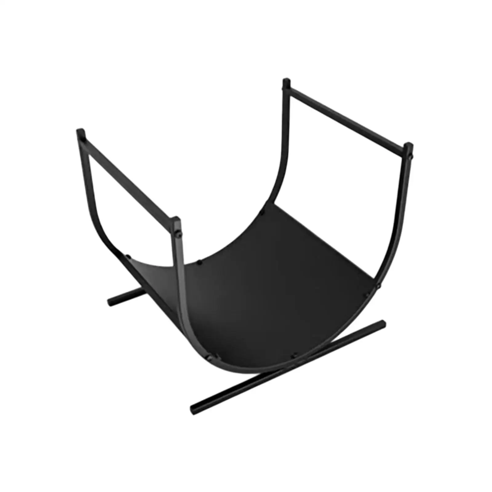 Firewood Rack for Fireplace Storage Metal Heavy Duty Curved Wood Rack Indoor 2