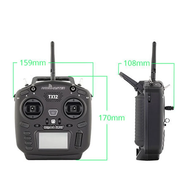 RadioMaster TX12 MKII MK2 Mark 2 Radio ELRS/CC2500 EdgeTX OpenTX 16CH Multi-Module Compatible Radio Control Transmitter 6