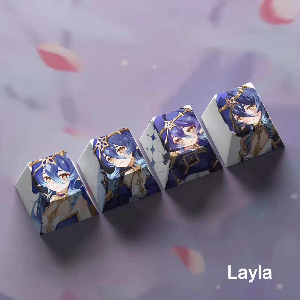 Keycap 4pcs Jogo Personagens Anime Personalidade Keycap
