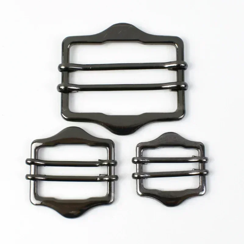 4PCS Metal Double Pin Slider Hook Webbing Adjustment Clasps