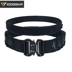 IDOGEAR Tactical MOLLE Belt with Quick Release Metal Buckle, 2-Inch Wide - S (Black)