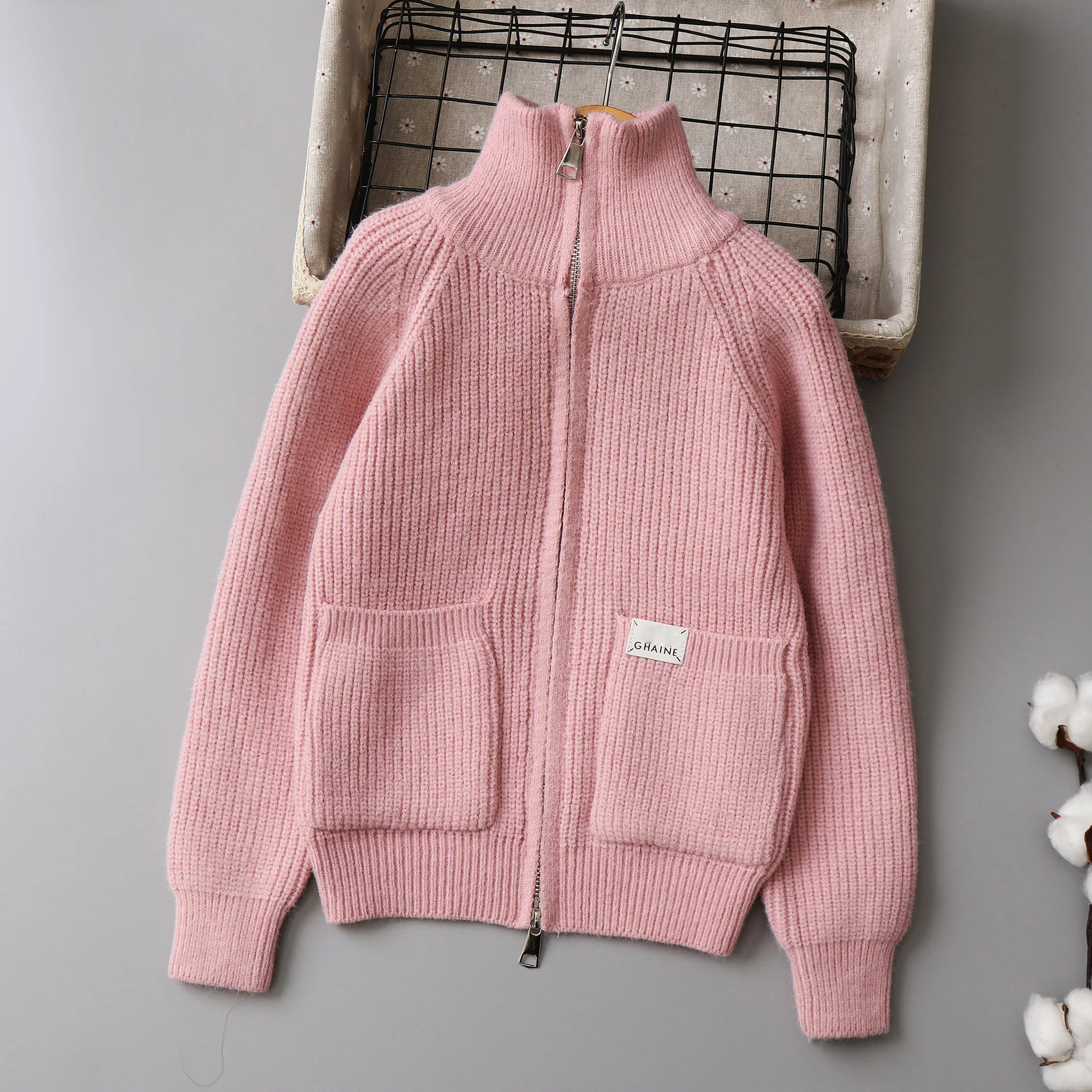 

Свитер в европейском и американском стиле для девочек, кардиган на осень и зиму, новинка 2024, Детский свитер