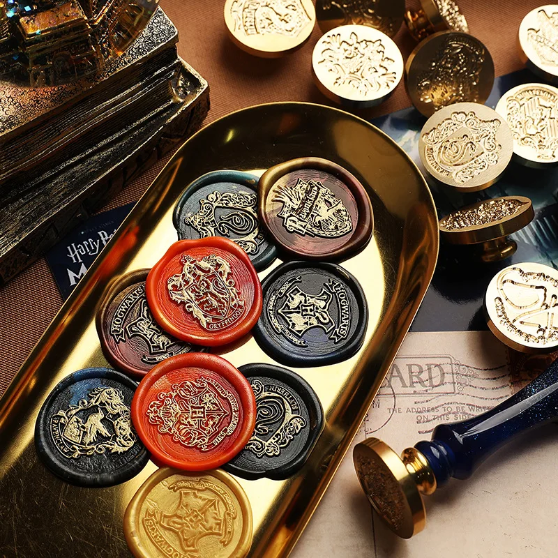 HP Slytherin Hufflepuff Ravenclaw Malfoy Wax Seal Stamp High Quality Fan Gift 4