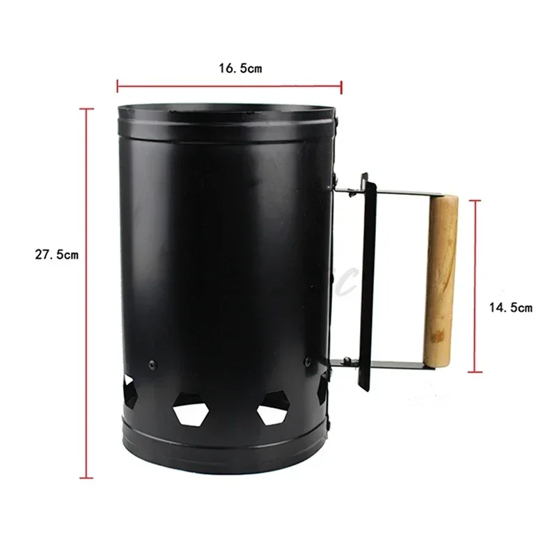 Fast Fire Starter Bucket Iron Ignition Charcoal Barrel Outdoor Kitchen Barbecue Carbon BBQ Rack Tools Accessories