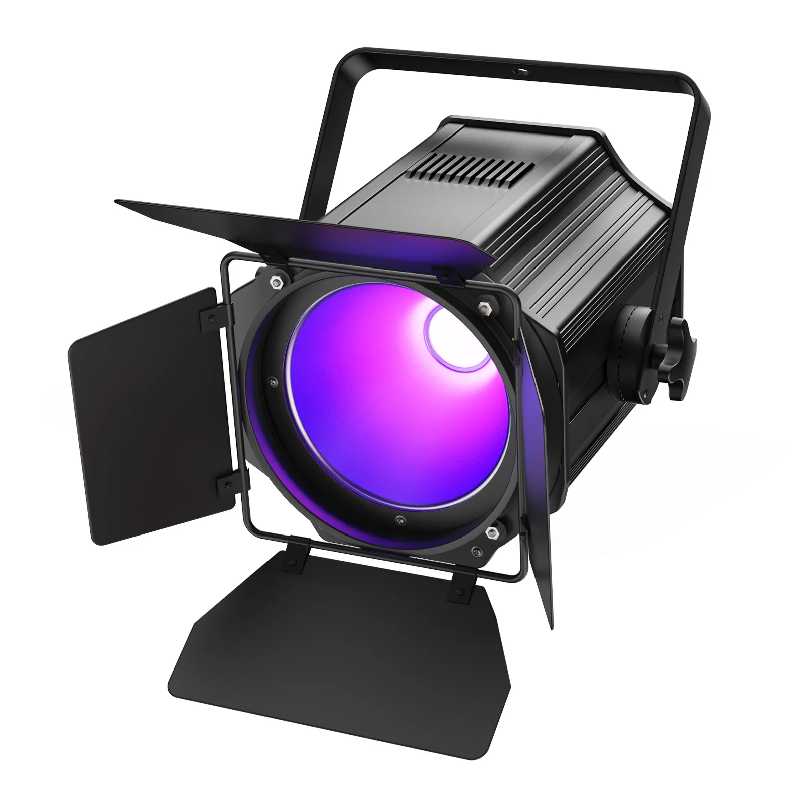 Projecteur LED Par COB 200W 6 En 1 RGBWA+UV Oloaxolx - Lumière Scène DJ Avec DMX, Son Et Volets, Pour Fêtes Et Concerts