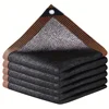 Black Shade Cloth Sunblock Mesh Cover Taped Edge With Grommets, Sun Net For Pergola, Plants Greenhouse, Gardens, Patio, Canopy 1