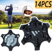 14Pcs Golf Shoe Spikes Replacement Screw Cleat System Studs Fast Twist Shoe Spike Pins Golf Training Aids Accessories 1