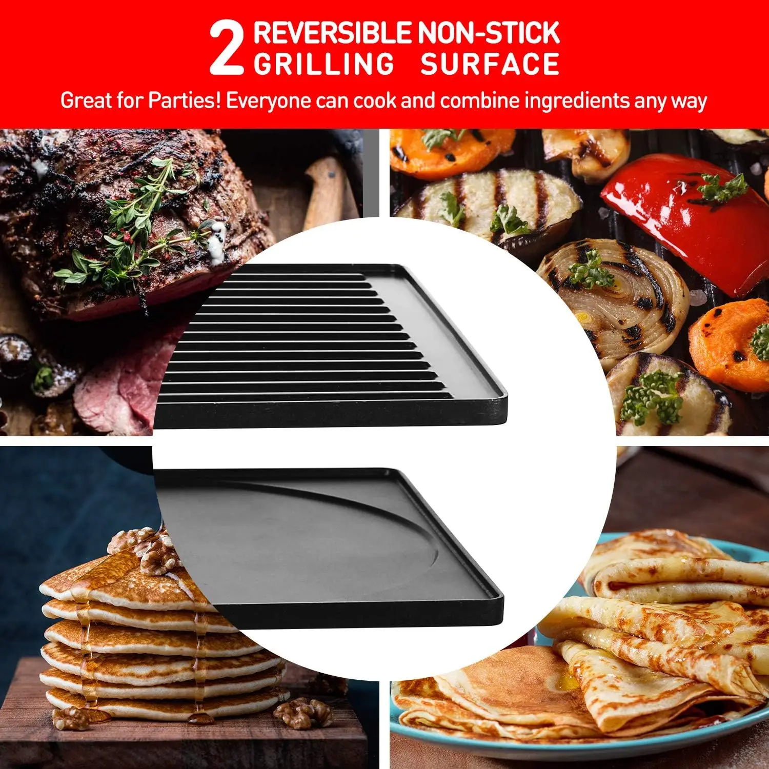 Raclette Table Grill Electric Indoor Grill Korean BBQ Grill,Removable 2-in-1Non-Stick Grill Plate Fast Heating 8Cheese Melt Pans 6