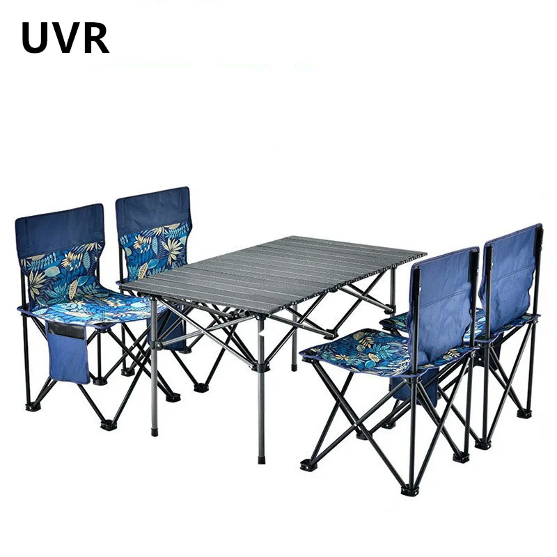 UVRNewOutdoorFoldingTablesandChairsSetPortableWearresistant