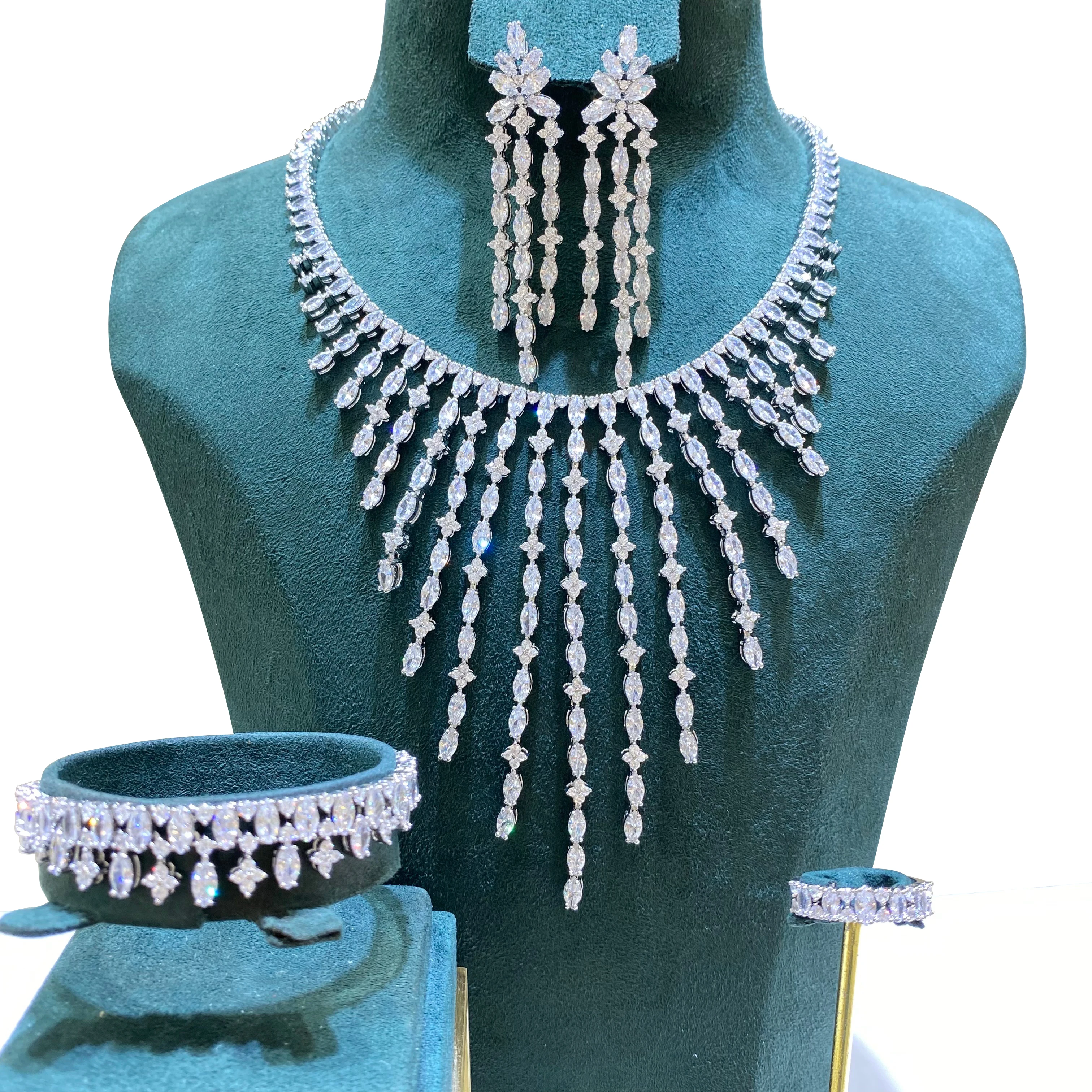 

GODKI Famous Brand 2layers Luxury African Jewelry Sets For Women Wedding Party Zircon Crystal Dubai Bridal Jewelry Set Gift