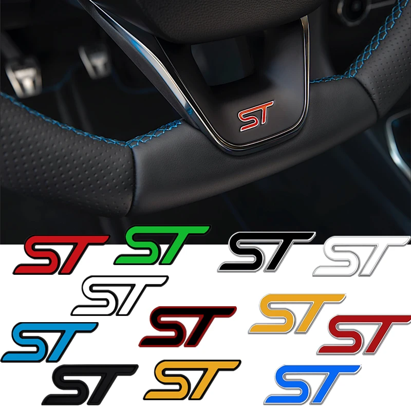 St Metallo Emblema Auto Volante Distintivo Stemma Stemma Decalcomania Per Ford Focus X 2 3 4 Fiesta Kuga Escape Mondeo Vignale Puma