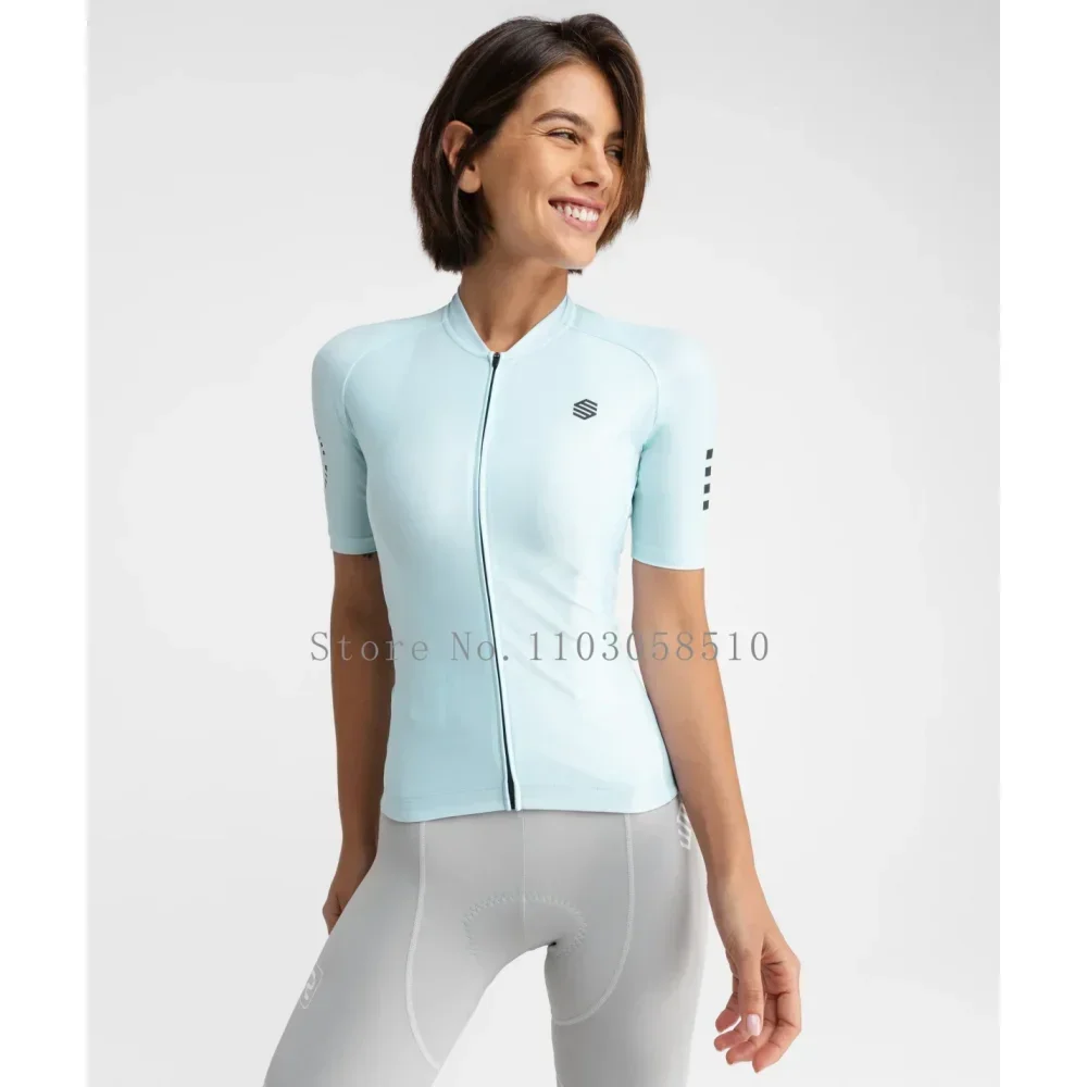 SIROKO WOMEN Cycling Jersey Top Quality Summer Short Sleeve Bicycle Clothing Breathable Quick Dry Road Cycling Jersey MTB Shir