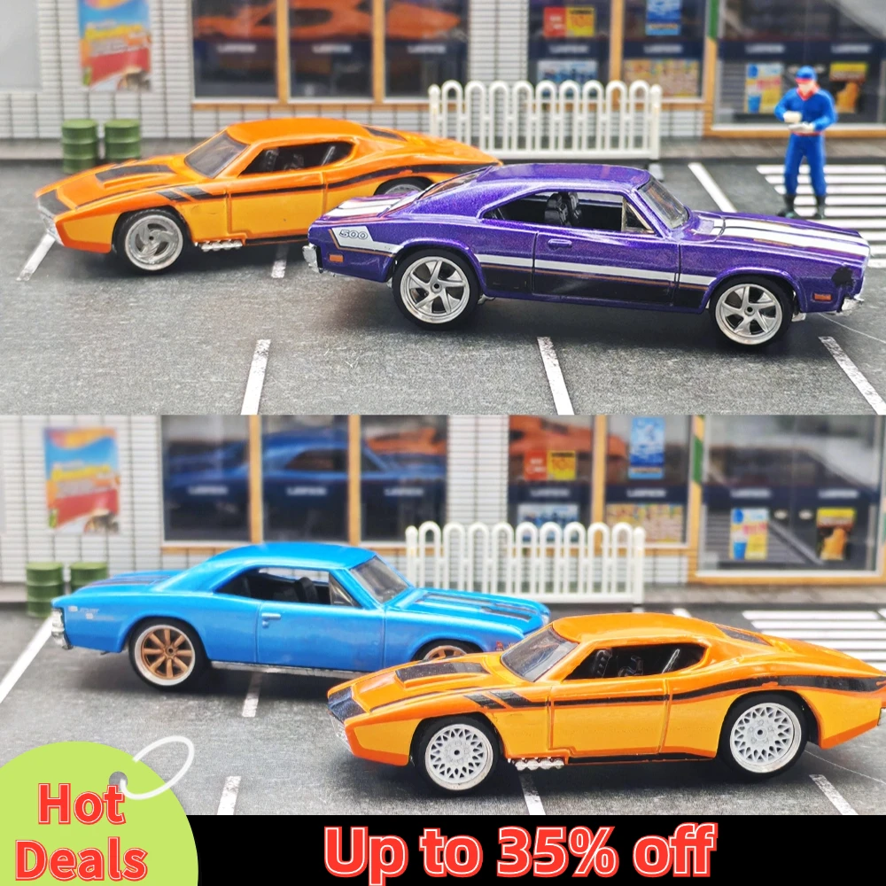 Kicarmod 1/64 Model Car ABS Wheels with Rubber Tire Metal Rims Front Small Rear Large Refitting Parts For Model Car Hot Wheels 6