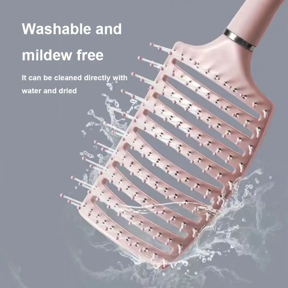 Waterproof Arc Structure Bouffant Hair Air Cushion Comb Hollow Comb For Curly Hair Long Hair Scalp Massage Comb