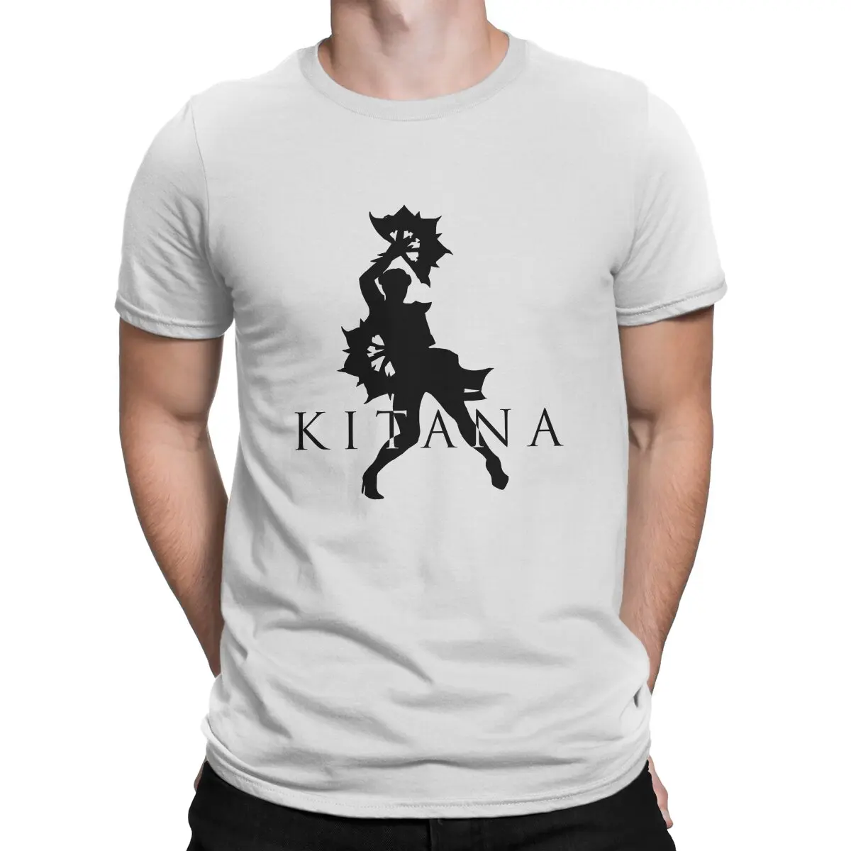 

Kitana Black O Neck TShirt Mortal Combat Game Basic Polyester T Shirt Man's Clothes Individuality