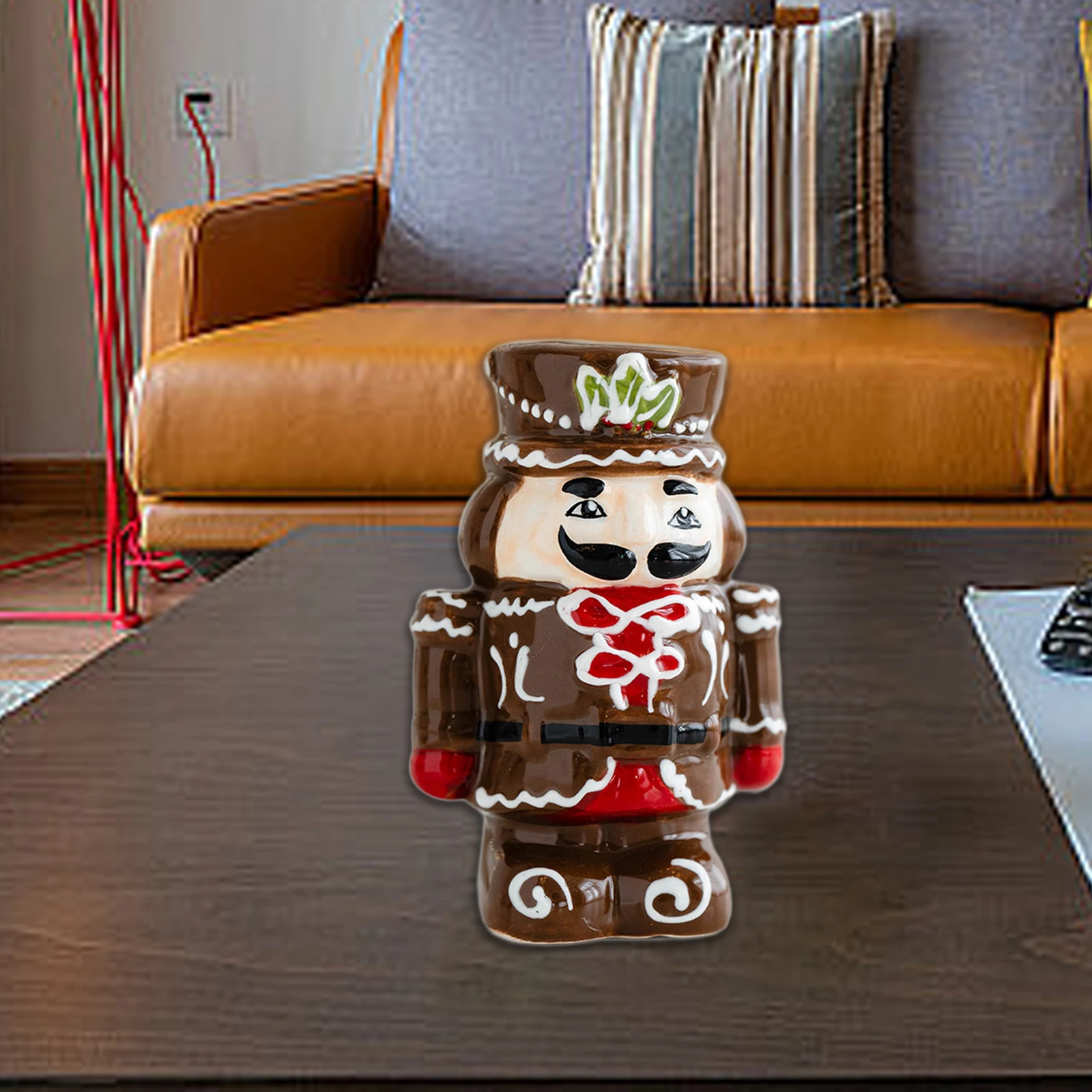 Nutcracker Figurine Creative Crafts Ceramic Christmas Salt and Pepper Shaker Spice Bottle Home Decoration