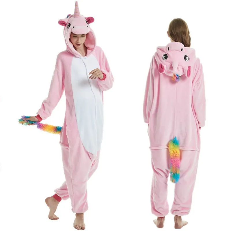 Adult Cartoon Pajamas Mascot Costume Halloween Pyjamas For Adult Women Men Children