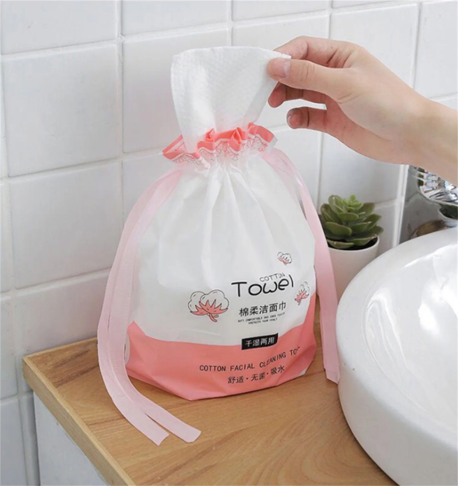 55 Pcs/set Wash Face Towel Disposable Facial Tissue Makeup Remover Multilayer Cotton Pads Soft Breath Towel