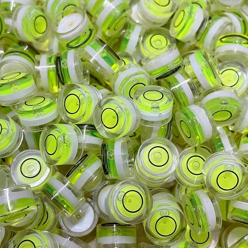 QUARKZMAN Livella a Bolla Circolare 10x6mm Mini Livelle a Bullseye Circolari per Livellare Treppiede Fotocamera Telescopio Officina Girevole Cornice Immagini, Verde