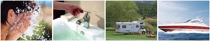 12 V selbstansaugende Membran-Wasserpumpe, 5,0 GPM, 60 PSI | Hochdruck-Frischwasserpumpe für Marine, Wohnmobile, Boote, 18,9 LPM – Detail 1