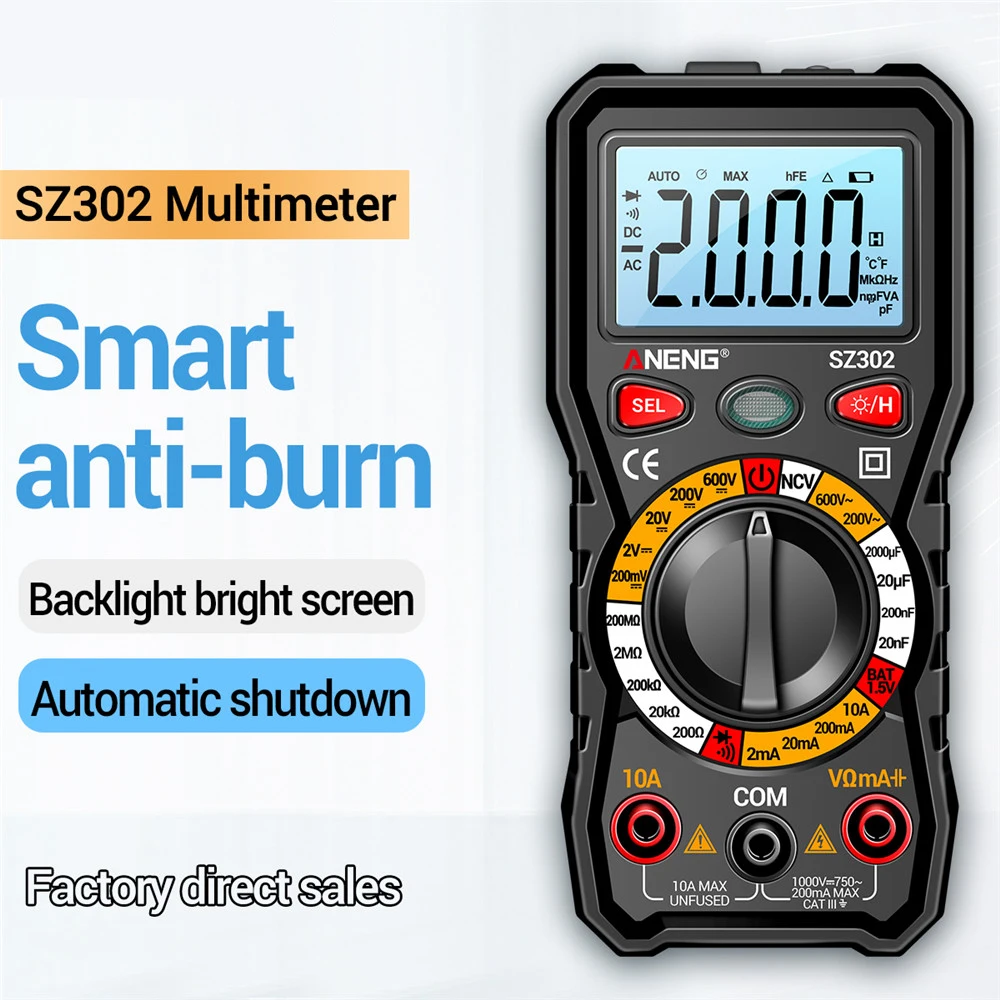 Multimeter Capacitor Tester Digital Multimeter Ncv Digital Tester