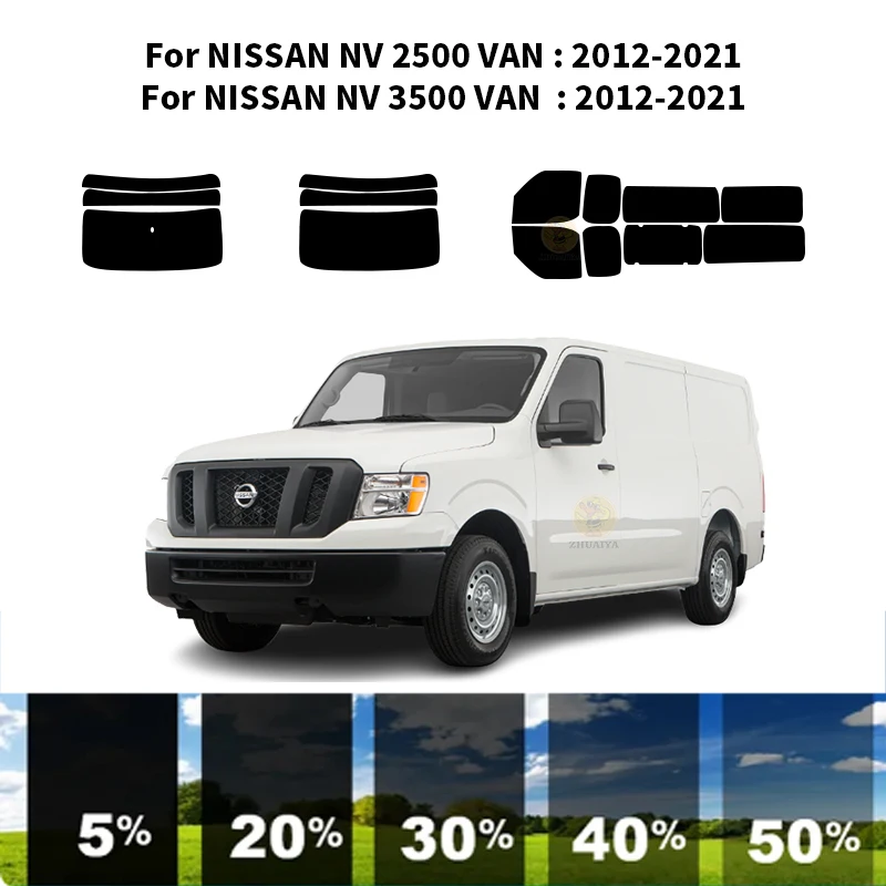 

Precut nanoceramics car UV Window Tint Kit Automotive Window Film For NISSAN NV 2500 VAN 2012-2021