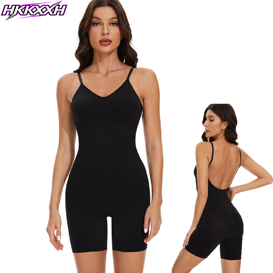  1PCS Seamless Backless Full Body Suit, Women Tummy Control Butt Lifter Shapewear Bodysuit, Postpartum Yoga Everyday Jumpsuit