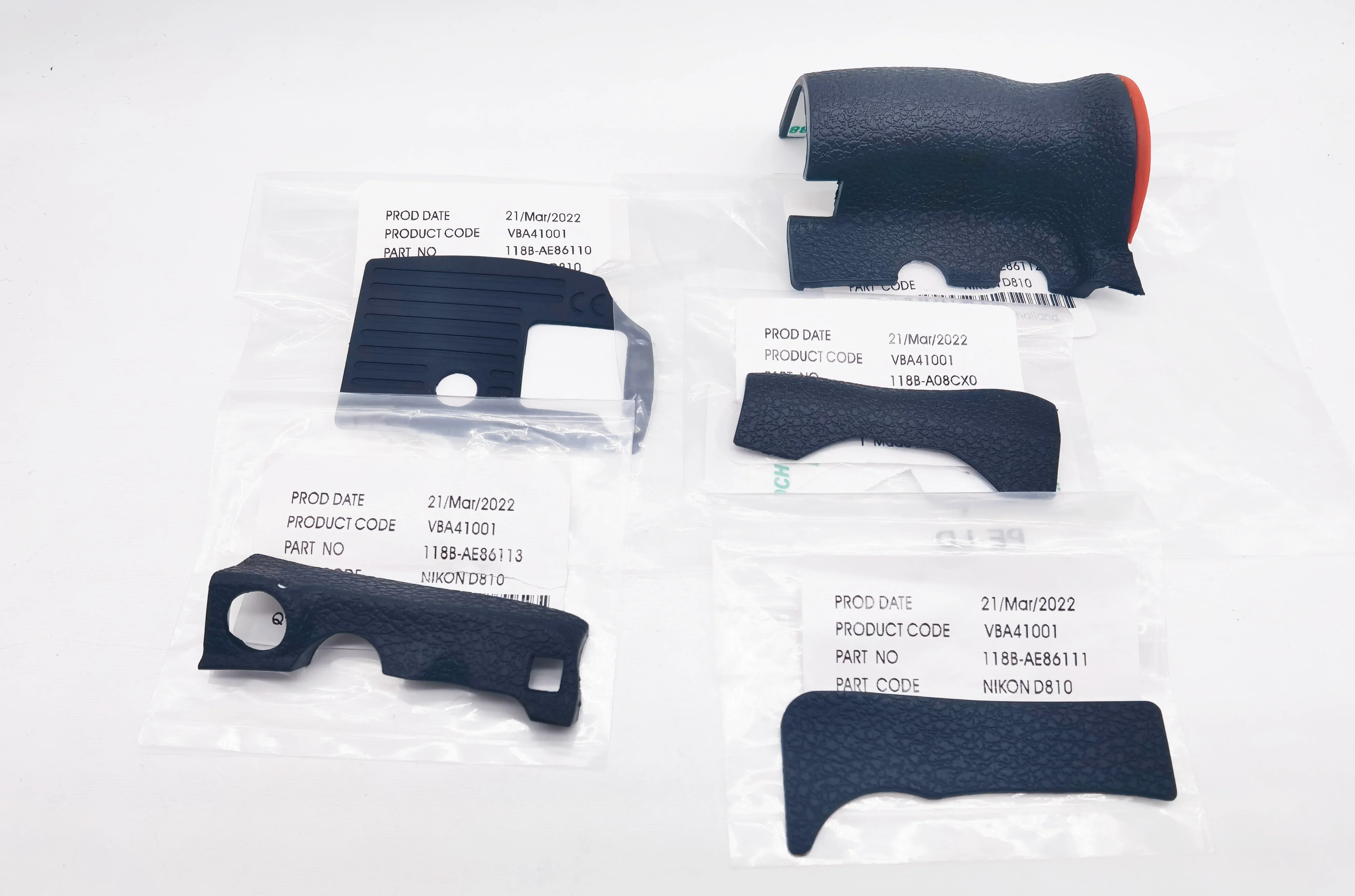 Pcs For Nikon D810 Body Rubber Grip Bottom Rear Thumb