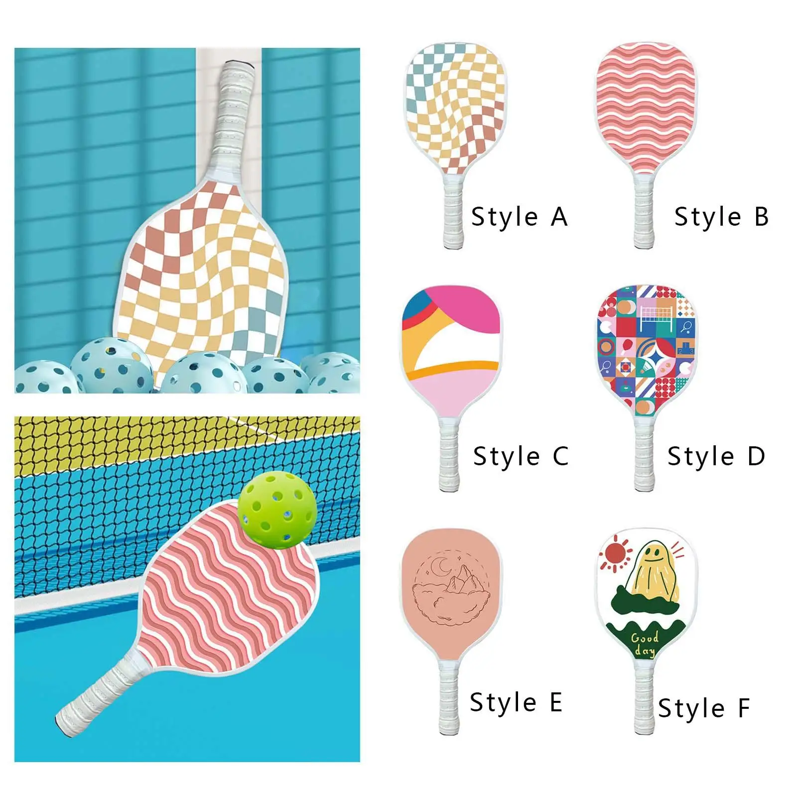 Pickleball Racket Comfortable Wood for Tournament Sports Supplies Men Women