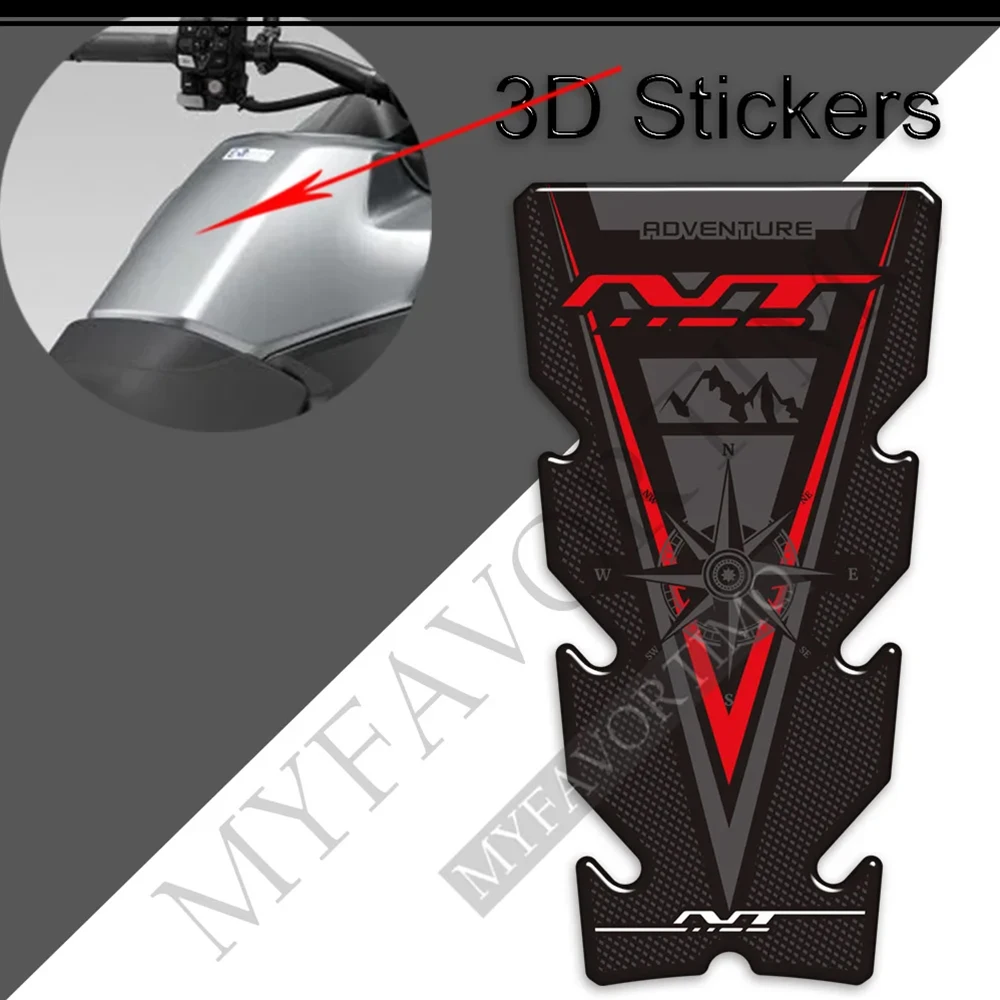 For Honda NT 650 700V 1000 1100 NT650 NT1100 Adventure Motorcycle Stickers Decals Protector Tank Pad Gas Fuel Oil Kit Knee 6061 t6 aluminum alloy for 1983 1986 honda magna sabre vf 700 750 vf 1100 cnc carb fuel gas tubes kit