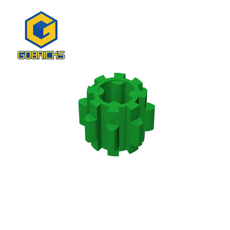 Gobricks 10pcs 10928 Gear 8 Teeth with Dual Face Brick Parts Building Blocks Assemble Replaceble Changeover Particle DIY Toy