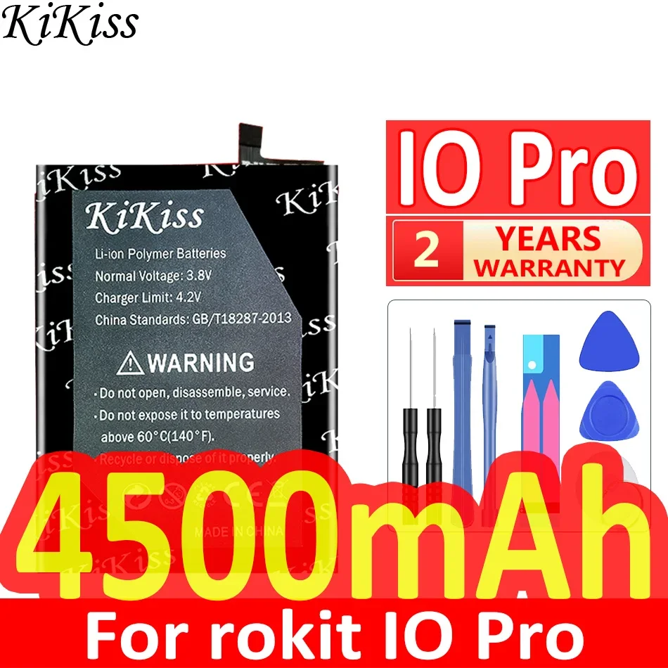 

4500mAh KiKiss Powerful Battery For rokit IO Pro Mobile Phone Batteries