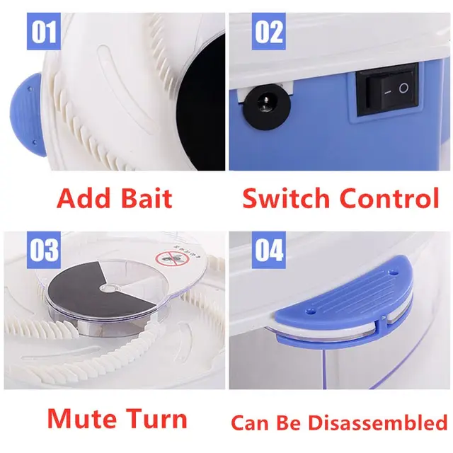 Légy Csapda Automatikus Kültéri Fogó Továbbfejlesztett Elektromos Kert Usb Flycatcher Kártevő Visszautasító Vezérlő Konyhai Légycsapda - Image 6