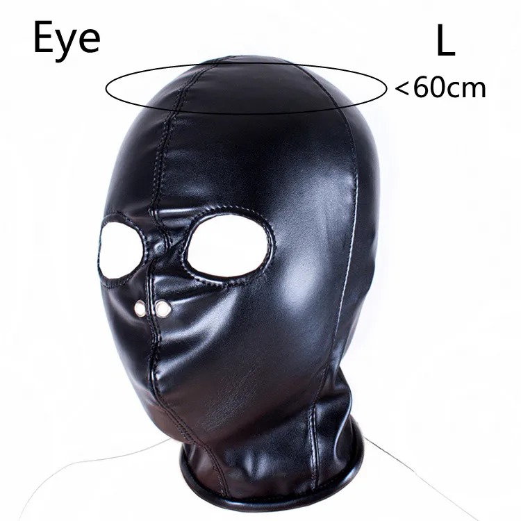 Leather Full Face Mask for Party Cosplay and Halloween